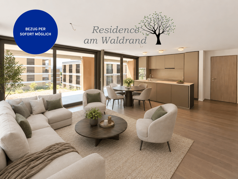 First-time occupancy: Residence on the forest edge – owner-occupier standard between Lucerne and Zug (1)
