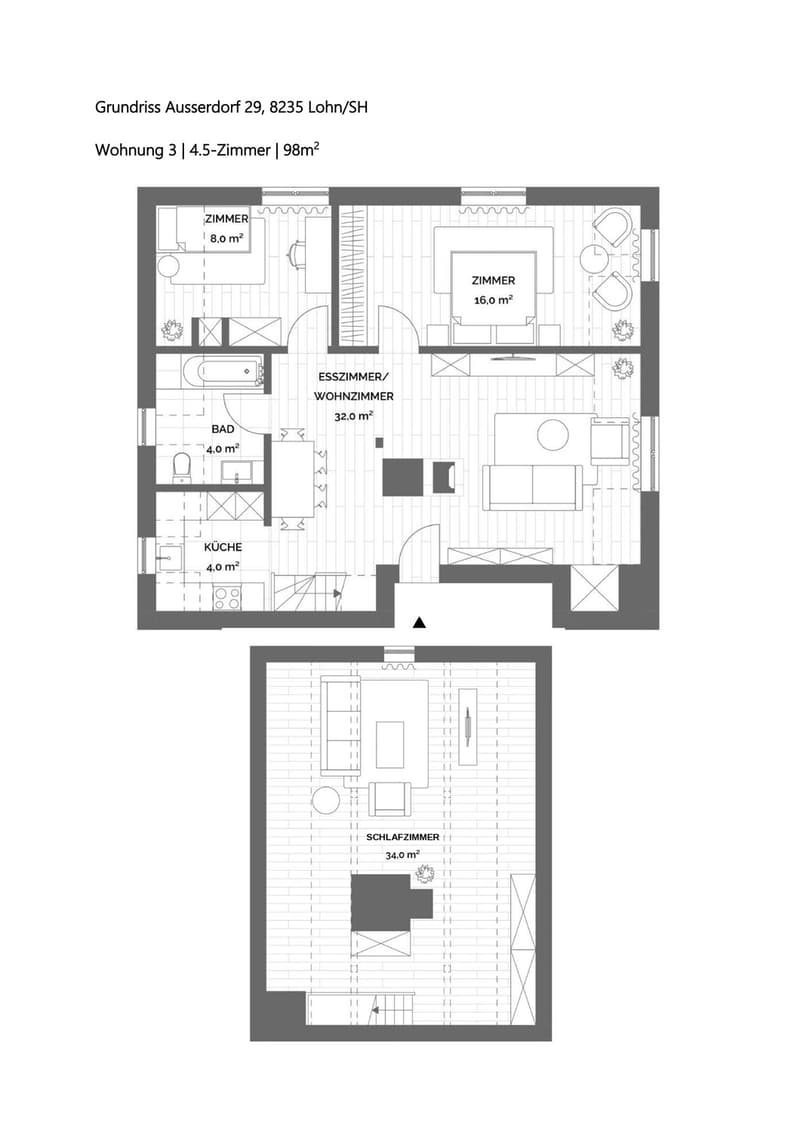 Bright 4.5-room maisonette in the village center - freshly renovated (11)