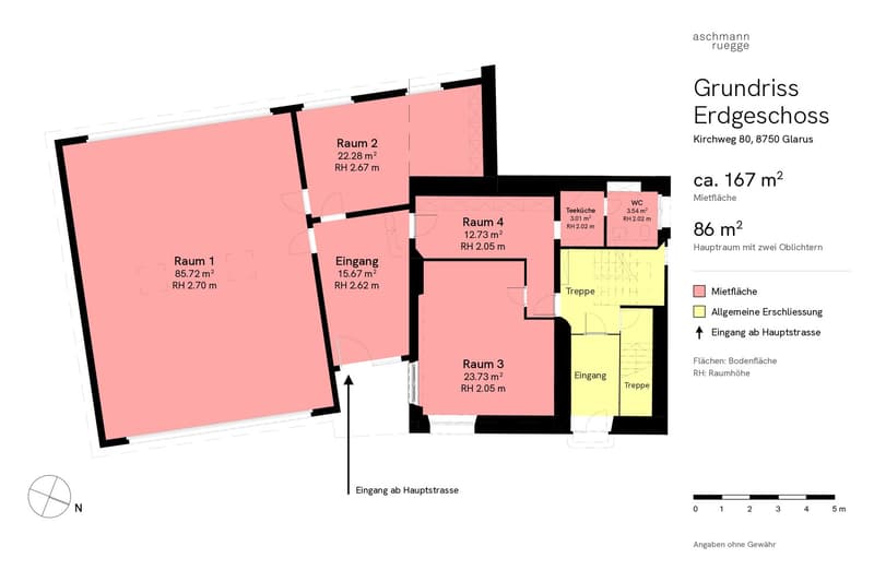 Helles Büro-/Ateliergebäude an zentraler Lage in Glarus – 165 m² sofort verfügbar (2)