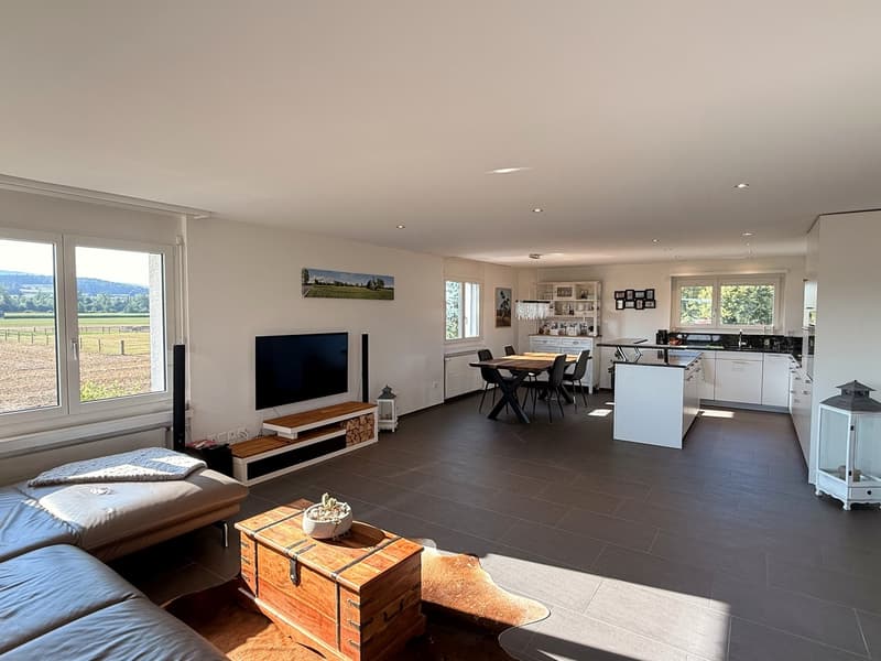 Appartement 4.5 pièces en norme de propriétaire - tranquillité absolue avec beaucoup de verdure à Hünenberg (1)