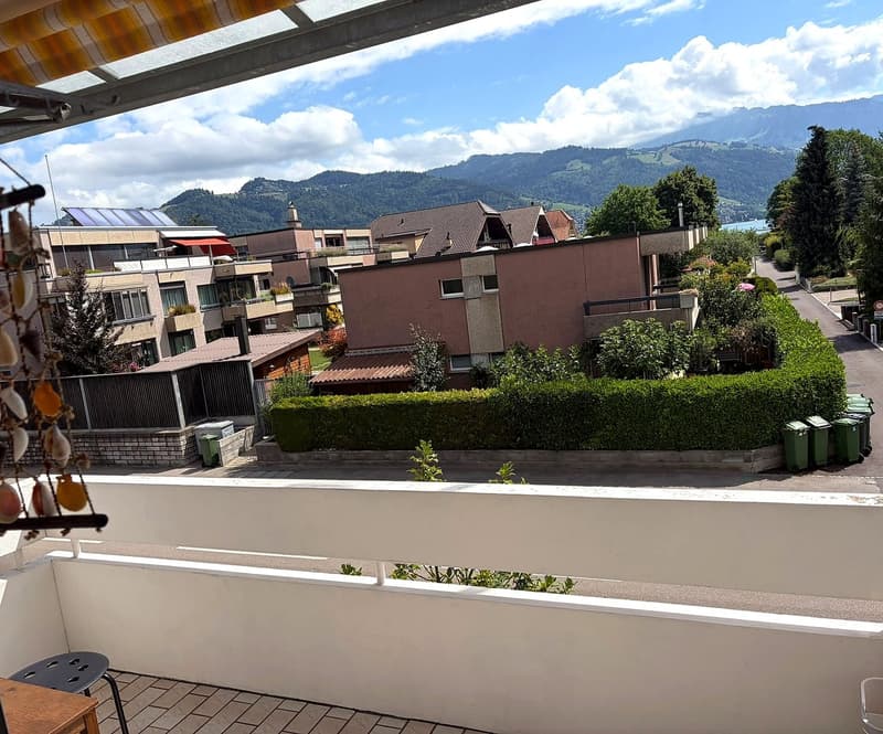 Wohnen, wo andere ihre Freizeit verbringen – gepflegte 3,5-Zimmer-Wohnung in Gwatt mit Balkon (1)