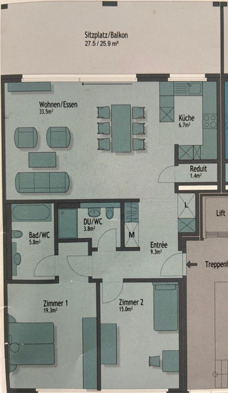 Appartamento 3.5 locali luminoso, 95 m², in posizione centrale a Steffisburg (13)