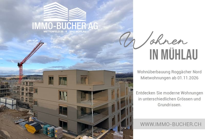 Erstbezug 2 1/2 Zimmer-Wohnung in neuer Überbauung Roggächer Nord (1)
