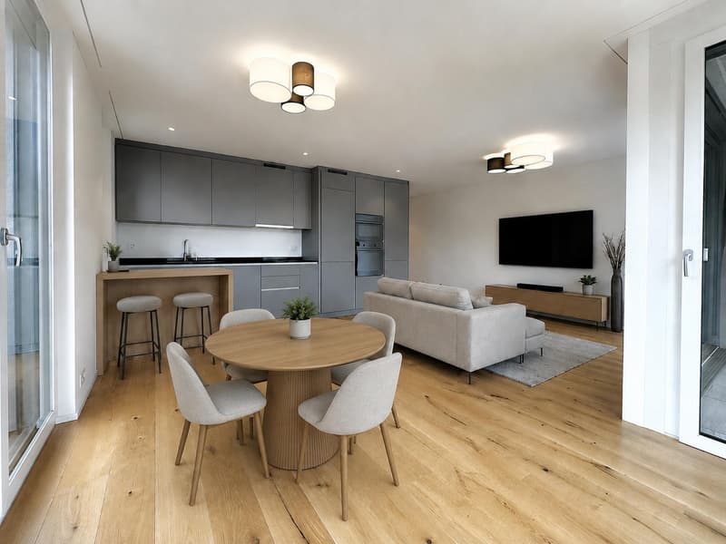 Wer Zürich kennt, wohnt bewusst in Wetzikon - 3.5 Zimmer, Eichenparkett, zwei Bäder (1)