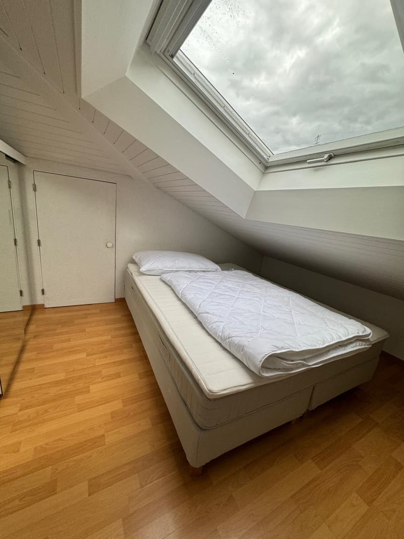 Schöne kleine möblierte 2-Zimmer-Dachwohnung mit Balkon – 8852 Altendorf (1)