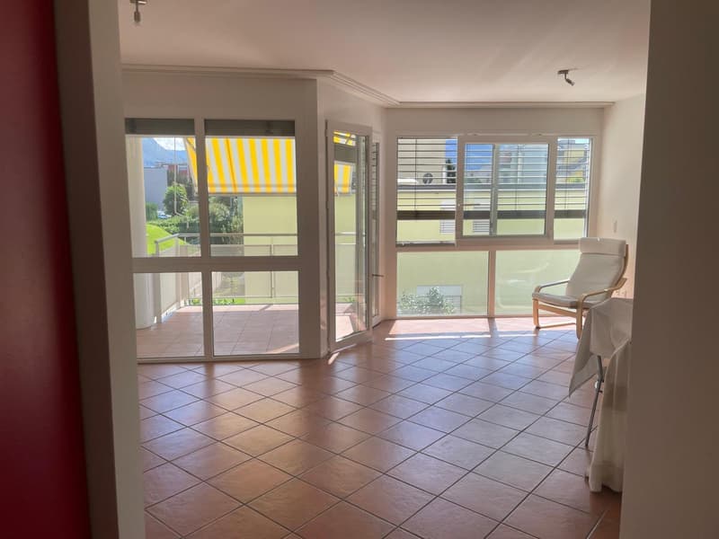 Pregassona – luminoso appartamento di 1 locale con ampio balcone e piscina (14)
