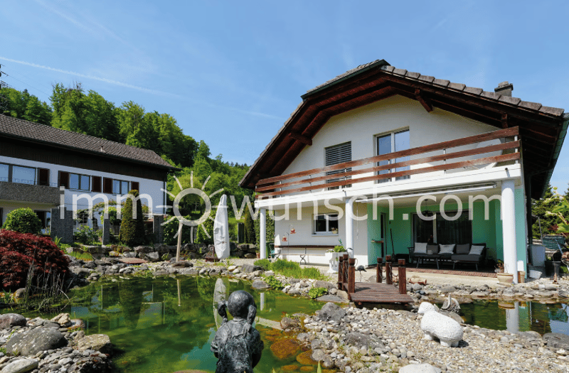 Charmantes 5 ½ Zimmer Einfamilienhaus, mit toller Gartenanlage, an erhöhter und ruhiger Wohnlage (1)