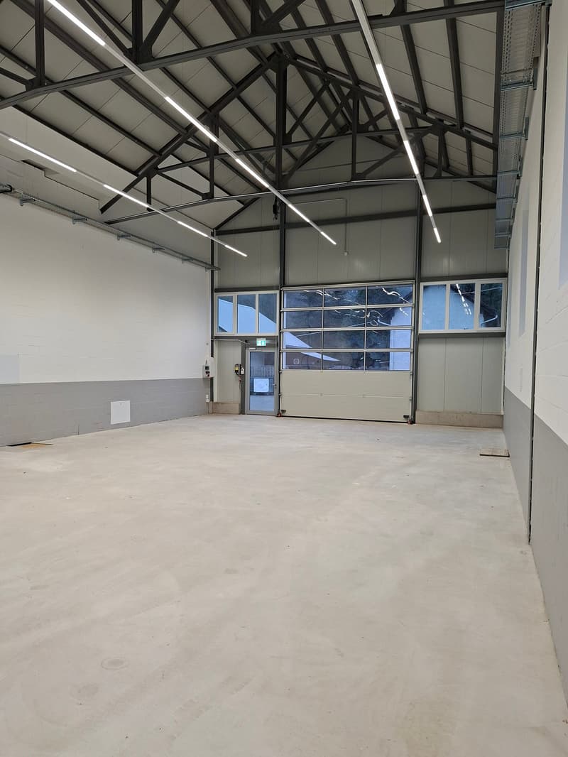 Zu vermieten praktische Gewerbehalle, 9.2 Meter Breite x 20.45 Meter Länge, 188 m3 (2)