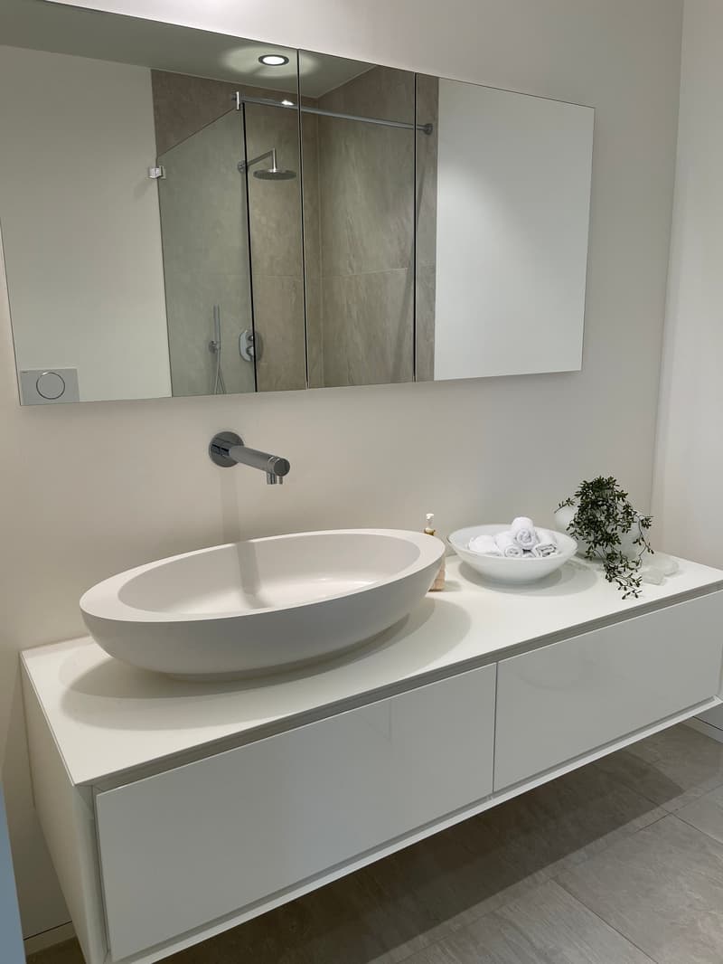 3 1/2 Maisonette attic apartment, large sun terraces with basement, 2 underground parking spaces (15)