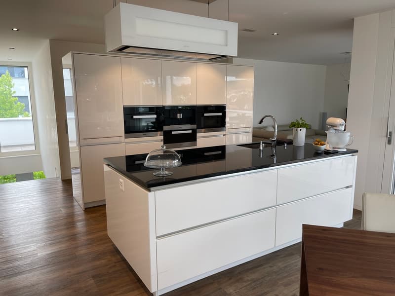 3 1/2 Maisonette attic apartment, large sun terraces with basement, 2 underground parking spaces (11)