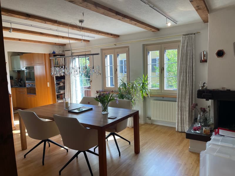 3 1/2 Room Maisonette Attic Apartment 88 m2 with 2 Balconies and Studio 46 m2 (Option) (3)