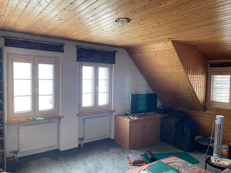 3 1/2 Room Maisonette Attic Apartment 88 m2 with 2 Balconies and Studio 46 m2 (Option) (12)