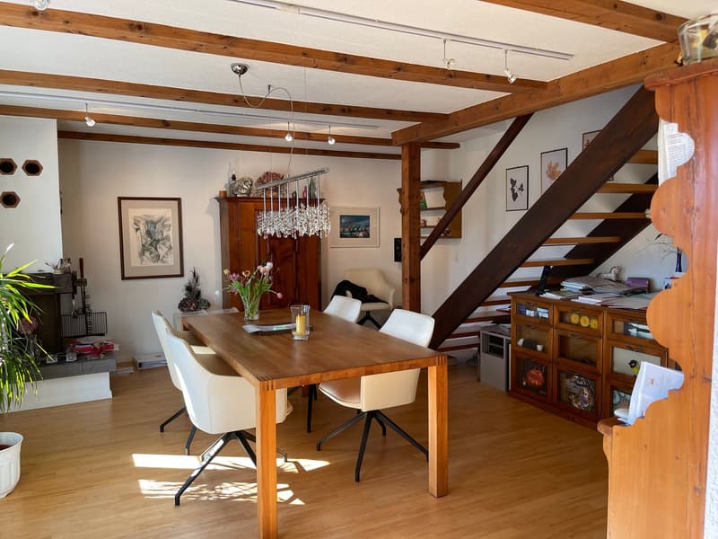 3 1/2 Room Maisonette Attic Apartment 88 m2 with 2 Balconies and Studio 46 m2 (Option) (8)