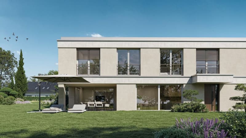 Panoramic View & Idyll - modern semi-detached house in Bichelsee (2)