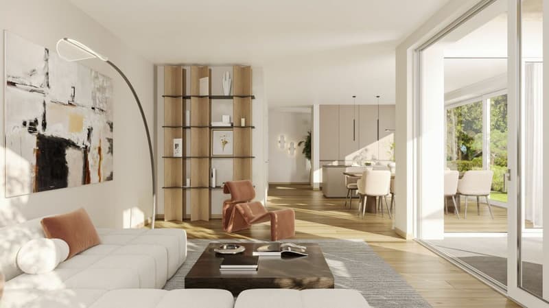 Panoramic View & Idyll - modern semi-detached house in Bichelsee (4)