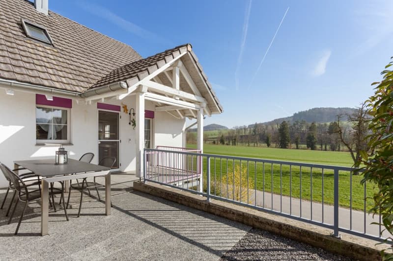 Well-maintained semi-detached house with a view of the green (1)
