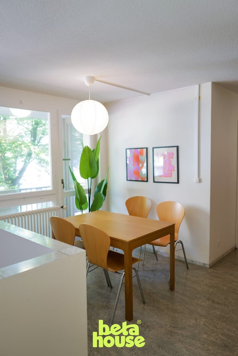 Möbliertes Zimmer für Studierende - betahouse Co-Living Zürich (Zürichberg) - ab CHF 999 inkl. - ab sofort (13)