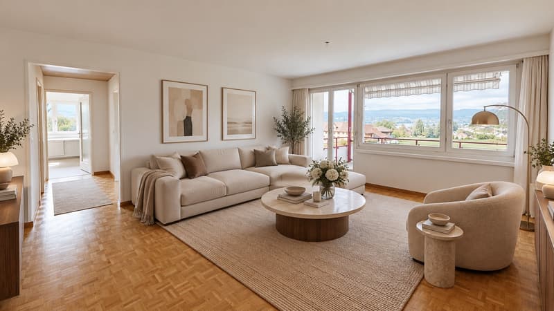 Helle 4-Zimmer-Wohnung im 1. OG ruhig wohnen in Uetikon am See | BEFRISTET (1)