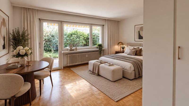 Helle 1-Zimmer-Wohnung im EG ruhig wohnen in Herrliberg | BEFRISTET (1)
