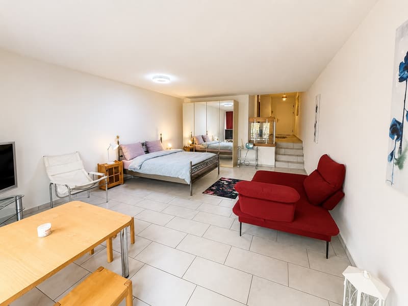 🌿 Studio Moderne Lumineux avec Balcon & Accès au Jardin | Minutes de Zürich HB (5)