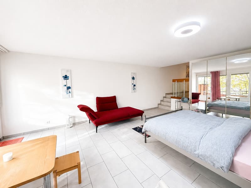 🌿 Studio Moderne Lumineux avec Balcon & Accès au Jardin | Minutes de Zürich HB (4)