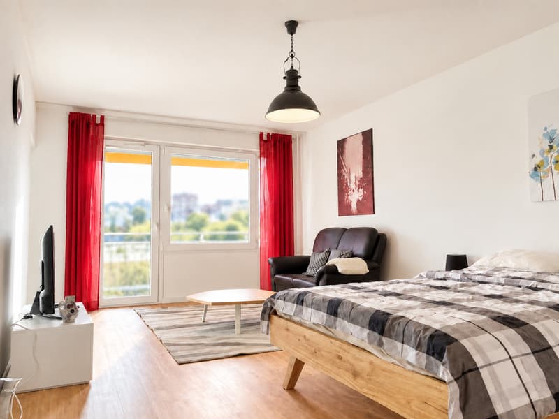 🏡 Fully Furnished 1.5-Room Apartment for Rent – Überlandstrasse, 8051 Zürich (1)