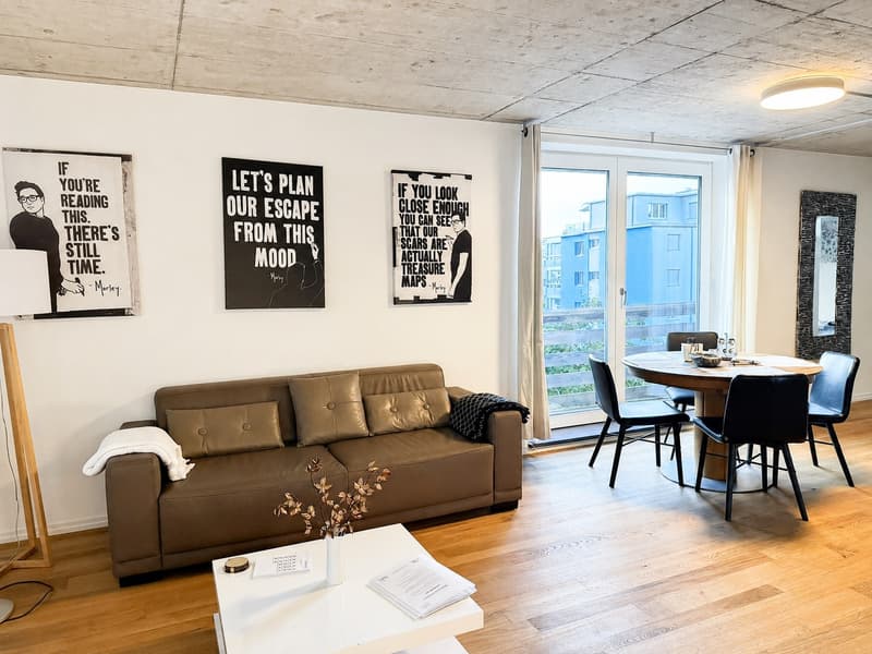 🏡Elegant Furnished 2.5-Room Apartment with Private Balcony in Wallisellen (1)