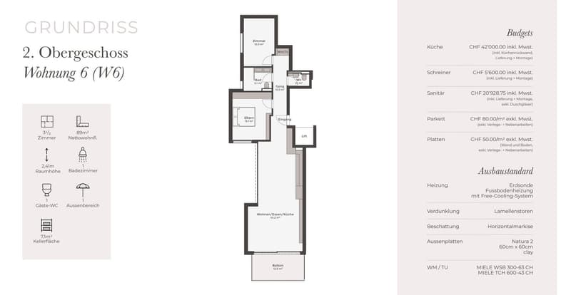 Sunshine until the evening hours – Stylish 3.5-room apartment with a far-reaching view and plenty of light (8)