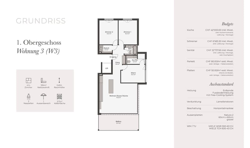 Appartamento di nuova costruzione con balcone di 22 m², orientamento ideale & tecnologia sostenibile (5)