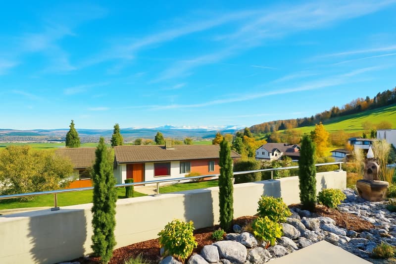 Appartement 4 ½ pièces avec grande terrasse/jardin et vue spectaculaire ! (7)