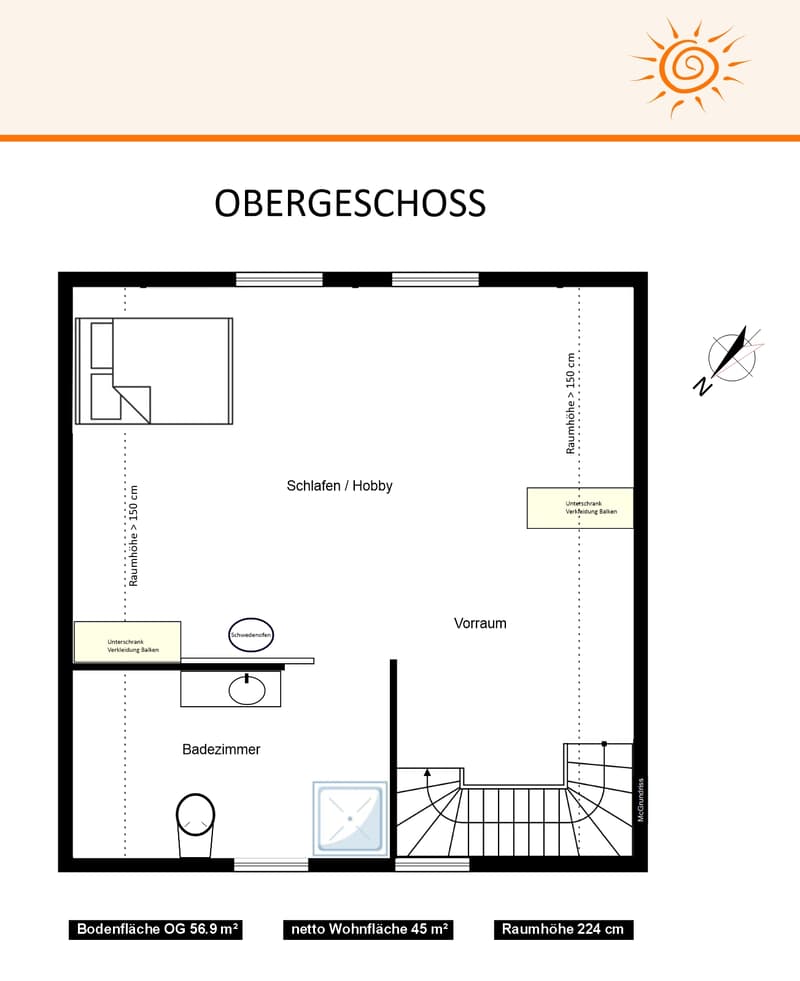 Maison unifamiliale climatisée avec grand environnement, maison de jardin et garage, dans un endroit calme à Niederlenz (20)