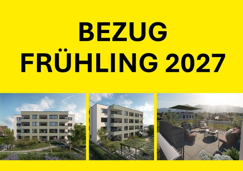 Dachterrasse, Balkon und 4.5 Zimmer mit Weitsicht (2)