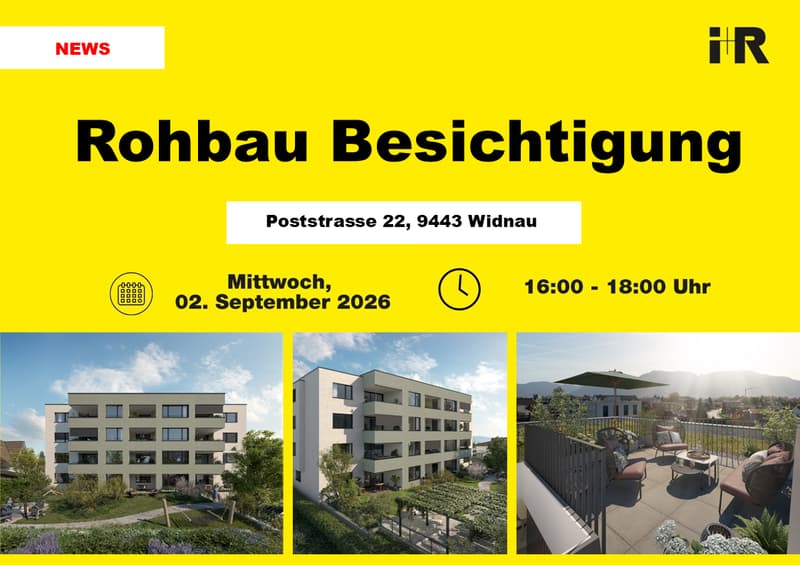 Dachterrasse, Balkon und 4.5 Zimmer mit Weitsicht (1)