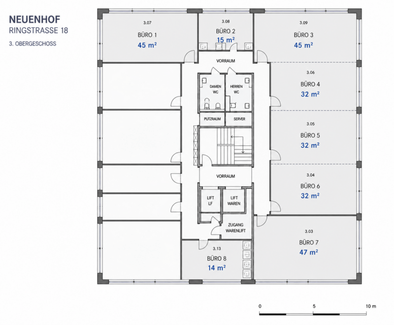 Espaces de bureau rénovés, modulaires, à un emplacement idéal à Neuenhof - pouvant être agrandis individuellement (6)