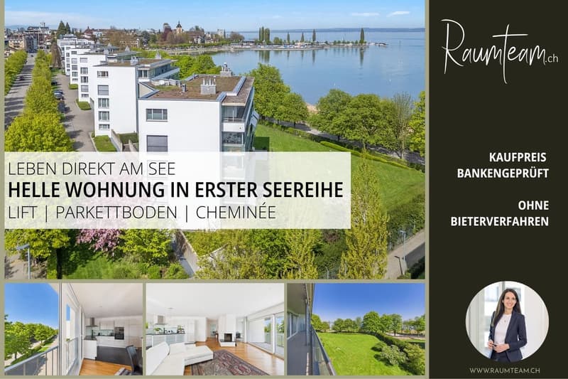 Living directly on the lake: Well-maintained apartment with lift and fireplace (1)