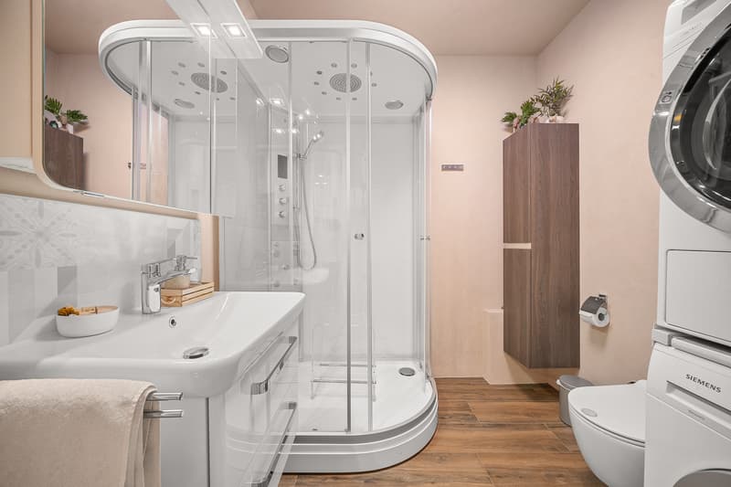 Salle de douche + buanderie