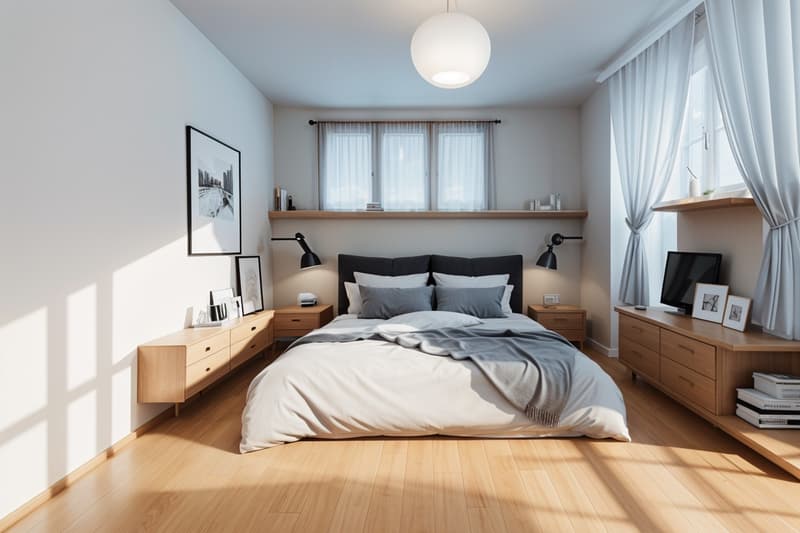 Chambre à coucher(staging virtuel)
