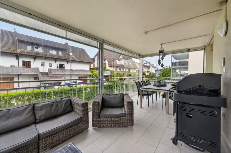 Balkon mit Wintergarten-feeling