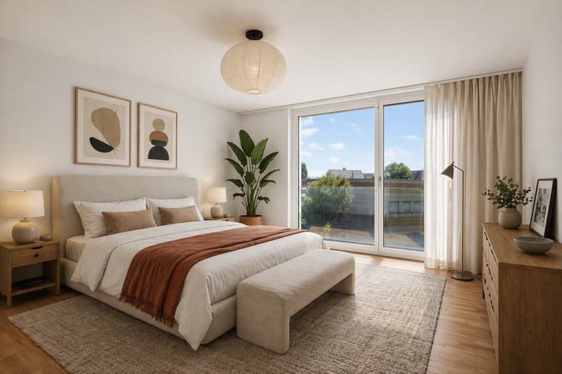 Schlafzimmer (virtuell inszeniert)