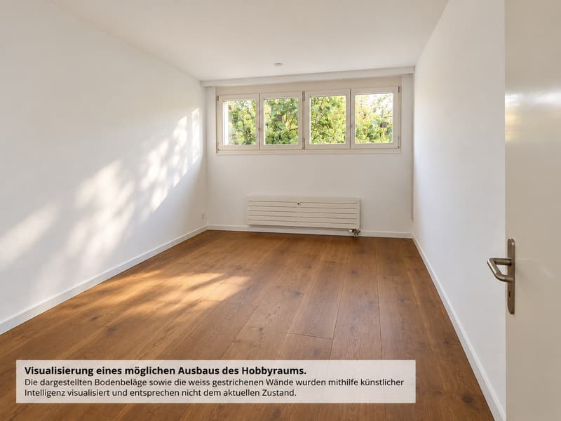 Visualisierung Hobbyraum