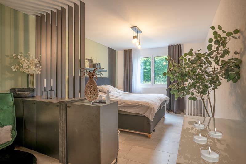 Modern living with privacy – stylish garden apartment in Minergie construction (6)
