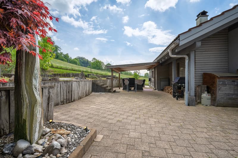 Exklusives Landhausidyll mit 3’874 m² Land, grossem Naturteich und Alpenblick (10)