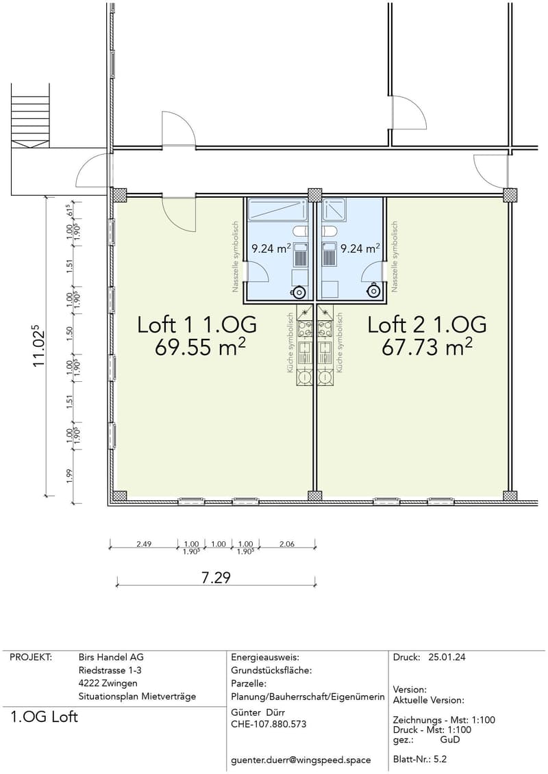 Atelier/ Werkraum, auch geeignet als Kurslokal, 14 m2 in Industriegebiet (2)