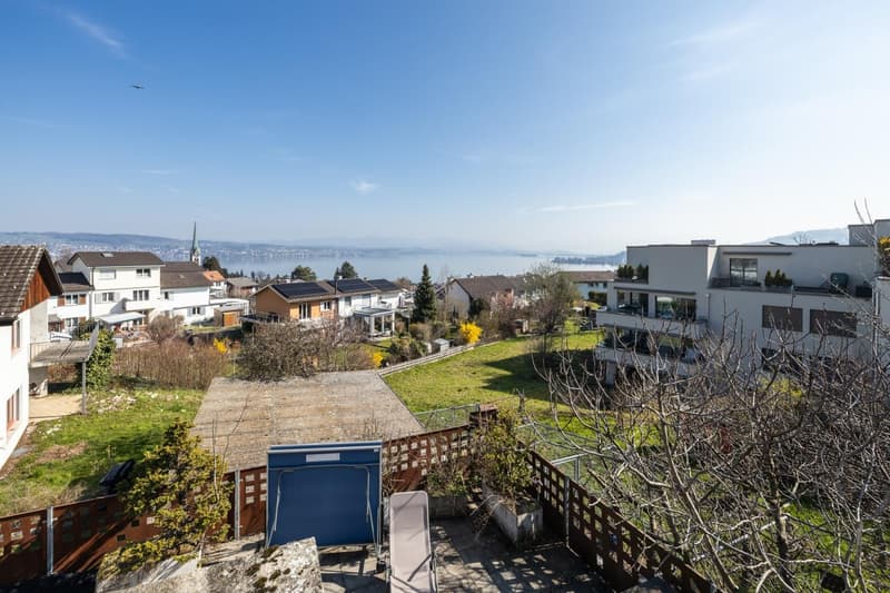 Aussicht aus dem Obergeschoss