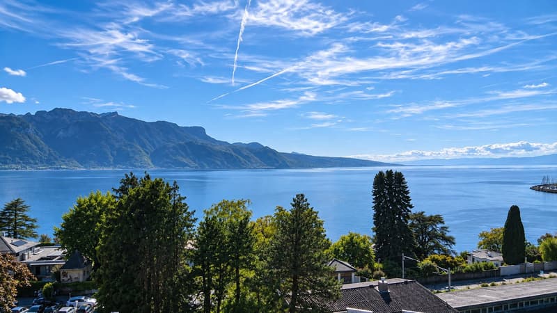 Modern 5-Room Bifamiliar House with Stunning Lake and Mountain Views in Corseaux (1)