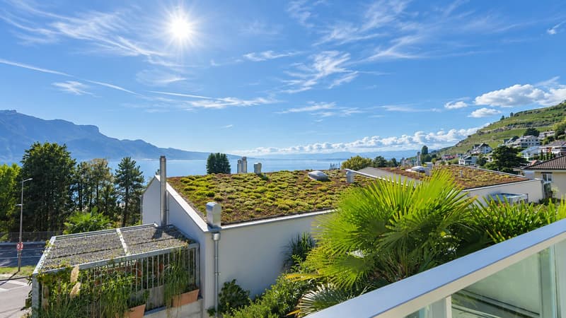 Modern 5-Room Bifamiliar House with Stunning Lake and Mountain Views in Corseaux (5)