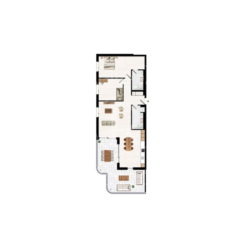 Beautiful 3.5 rooms with 37m² balcony (12)