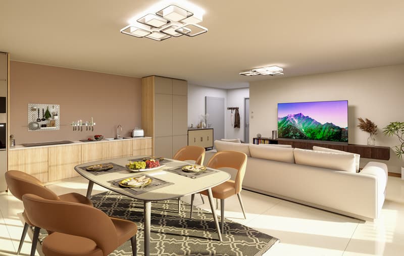 2.5 rooms 5 minutes from Bulle - Building permit issued (2)
