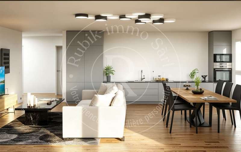3.5 rooms 5 minutes from Bulle - Building permit issued (6)