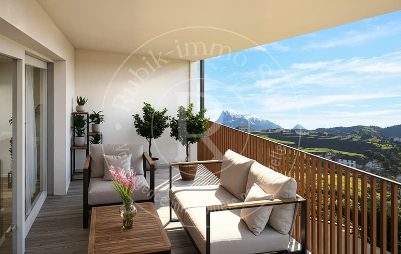 3.5 rooms 5 minutes from Bulle - Building permit issued (1)